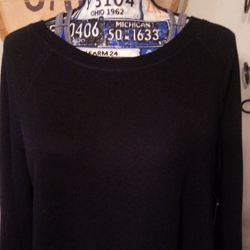 🔴FADED GLORY L BLK LADIES TOP 🎱 3/$10